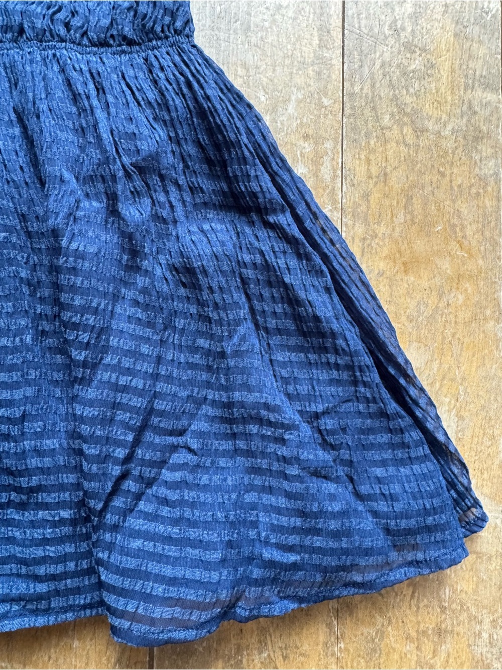 Tularosa Navy Blue Ruffled Mini Dress - Picture 4 of 7